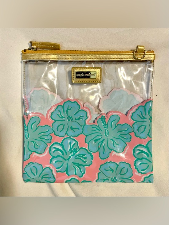 Simply Southern Handbags - SIMPLY SOUTHERN Collection “Hibiscus” Clear Beach Pouch *NO Strap